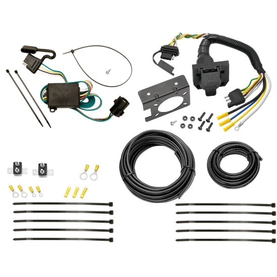 Trailer Hitch 7 Way RV Wiring Kit For 03-06 KIA Sorento Plug Prong Pin Brake Control Ready