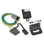 Trailer Wiring and Bracket w/ Light Tester For 95-01 Ford Explorer 98-99 Ranger w/Factory Tow Package Plug & Play 4-Flat Harness