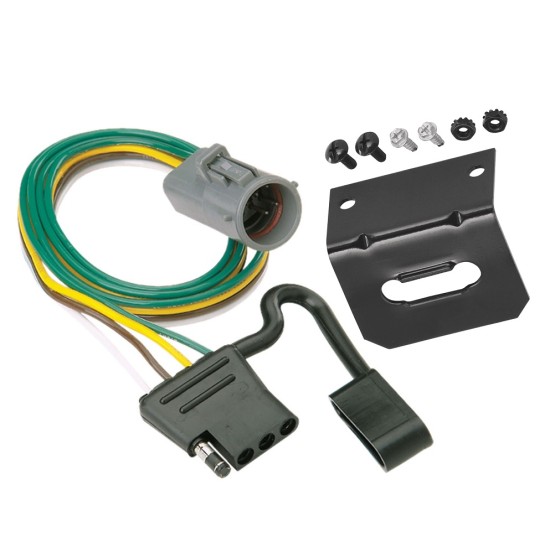 Trailer Wiring and Bracket For 95-01 Ford Explorer 98-99 Ranger w/Factory Tow Package Plug & Play 4-Flat Harness