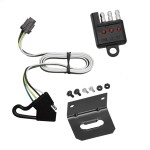 Trailer Wiring and Bracket w/ Light Tester For 00-04 Nissan Xterra w/Factory Tow Package Plug & Play 4-Flat Harness