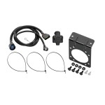 7-Way RV Trailer Wiring Harness w/ Mounting Bracket For 09-12 Ford E-150 E-250 E-350 Super Duty (Prepped Class II Towing Package)