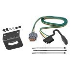 Trailer Wiring and Bracket For 05-21 Nissan Frontier 05-07 Pathfinder 05-15 Xterra 09-12 Equator Plug & Play 4-Flat Harness