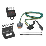 Trailer Wiring and Bracket w/ Light Tester For 05-21 Nissan Frontier 05-07 Pathfinder 05-15 Xterra 09-12 Equator Plug & Play 4-Flat Harness