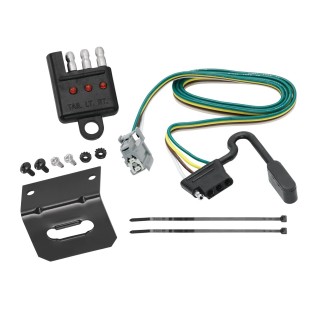 Trailer Wiring and Bracket w/ Light Tester For 10-17 Chevy Equinox GMC Terrain Plug & Play 4-Flat Harness