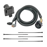 7-Way RV Trailer Wiring Kit w/ Mounting Bracket For 05-24 Frontier 05-12 Pathfinder 05-15 Xterra 09-12 Equator --Canada Only-- w/Factory Tow Package