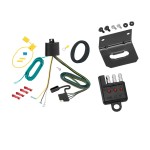 Trailer Wiring and Bracket and Light Tester For 15-19 Lincoln MKC All Styles 4-Flat Harness Plug Play