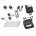 Trailer Wiring and Bracket and Light Tester For 18-24 Chevy Equinox 18-24 GMC Terrain w/ Tow Prep Package 4-Flat Harness Plug Play