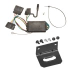 Trailer Wiring and Bracket For 04-12 Chevy Colorado GMC Canyon 06-08 Isuzu i-280 i-290 i-350 i-370 Plug & Play 4-Flat Harness