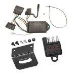 Trailer Wiring and Bracket w/ Light Tester For 04-12 Chevy Colorado GMC Canyon 06-08 Isuzu i-280 i-290 i-350 i-370 Plug & Play 4-Flat Harness