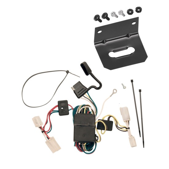 Trailer Wiring and Bracket For 03-06 Mitsubishi Outlander All Styles 4-Flat Harness Plug Play