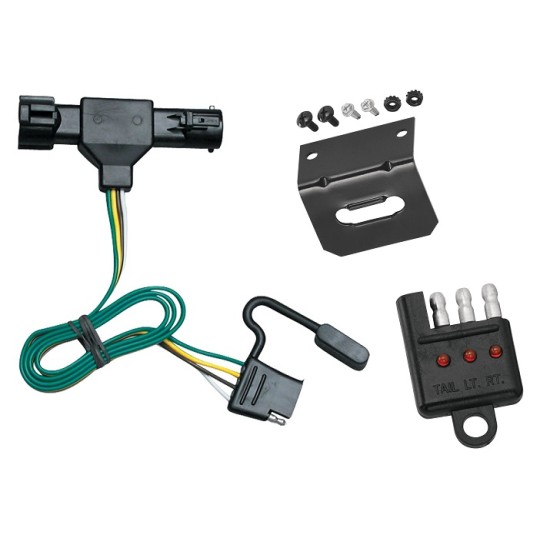 Trailer Wiring and Bracket and Light Tester For 86-92 Ford Ranger All Styles 4-Flat Harness Plug Play