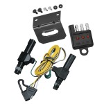 Trailer Wiring and Bracket and Light Tester For 86-93 Dodge D/W 150 250 350 Ramcharger Dakota 94-02 Ram 3500 1994 Ram 1500 2500 4-Flat Harness Plug Play