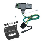 Trailer Wiring and Bracket For 92-99 Chevy GMC C/K 1500 2500 95-00 Tahoe 92-94 Blazer 92-00 GMC Yukon Denali 99-00 Escalade 4-Flat Harness Plug Play