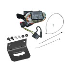 Trailer Wiring and Bracket For 96-00 Chrysler Town Country Dodge Caravan Grand Plymouth Voyager 98-03 Durango 4-Flat Harness Plug Play