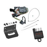 Trailer Wiring and Bracket and Light Tester For 96-00 Chrysler Town Country Dodge Caravan Grand Plymouth Voyager 98-03 Durango 4-Flat Harness Plug Play