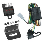 Trailer Wiring and Bracket and Light Tester For 97-03 Acura CL 94-01 Integra 01-06 MDX 96-01 RL 96-03 TL 94-02 Honda Accord 95-04 Odyssey 03-08 Pilot 4-Flat Harness Plug Play