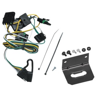 Trailer Wiring and Bracket For 91-97 Jeep Wrangler --(1997 TJ Canada Only)-- Plug & Play 4-Flat Harness