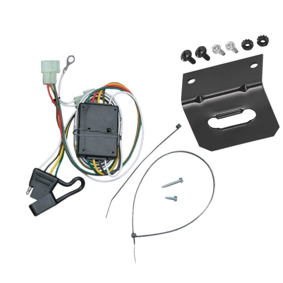 Trailer Wiring and Bracket For 96-97 Lexus LX450 Toyota Land Cruiser Plug & Play 4-Flat Harness