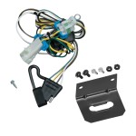 Trailer Wiring and Bracket For 98-04 Chevy S-10 GMC Sonoma 98-00 Isuzu Hombre Plug & Play 4-Flat Harness