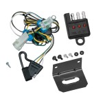 Trailer Wiring and Bracket w/ Light Tester For 98-04 Chevy S-10 GMC Sonoma 98-00 Isuzu Hombre Plug & Play 4-Flat Harness