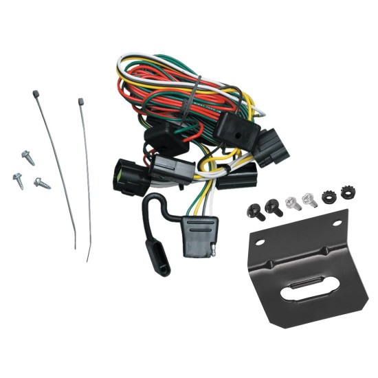 Trailer Wiring and Bracket For 98-02 Honda Passport 98-00 Isuzu Amigo 98-04 Rodeo 01-03 Rodeo Sport Plug & Play 4-Flat Harness