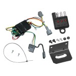 Trailer Wiring and Bracket w/ Light Tester For 98-04 Nissan Frontier 1998 Quest Mercury Villager Plug & Play 4-Flat Harness