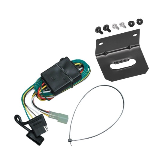 Trailer Wiring and Bracket For 98-04 Chevy Tracker 96-97 GEO Tracker 99-05 Suzuki Grand Vitara 89-98 Sidekick 99-04 Vitara 02-06 XL-7 Plug & Play 4-Flat Harness