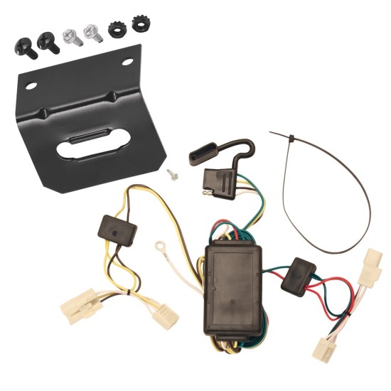 Trailer Wiring and Bracket For 01-05 Toyota RAV4 Plug & Play 4-Flat Harness