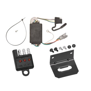 Trailer Wiring and Bracket w/ Light Tester For 05-06 Chevrolet Equinox 2006 Pontiac Torrent Plug & Play 4-Flat Harness