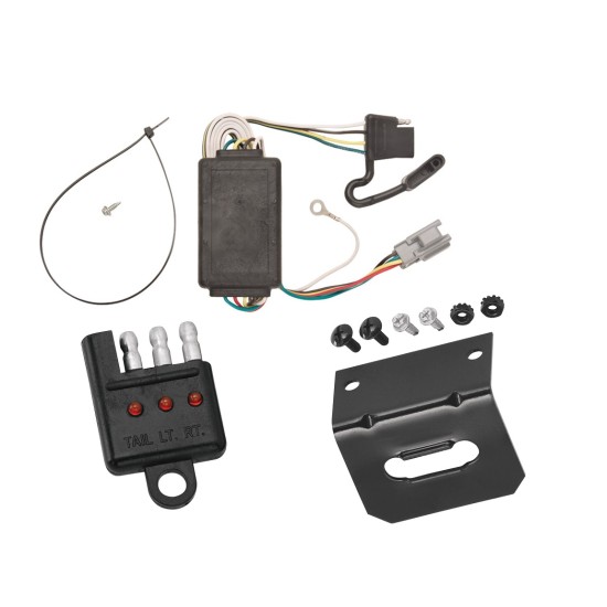 Trailer Wiring and Bracket w/ Light Tester For 05-06 Chevrolet Equinox 2006 Pontiac Torrent Plug & Play 4-Flat Harness