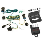 Trailer Wiring and Bracket w/ Light Tester For 03-24 Chevy Express GMC Savana 1500 2500 3500 Plug & Play 4-Flat Harness