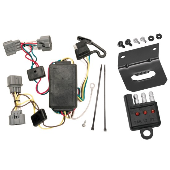 Trailer Wiring and Bracket w/ Light Tester For 06-08 Honda Ridgeline Plug & Play 4-Flat Harness