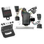 Trailer Wiring and Bracket w/ Light Tester For 06-10 Jeep Commander Plug & Play 4-Flat Harness