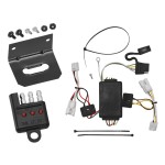 Trailer Wiring and Bracket w/ Light Tester For 07-12 Hyundai Santa Fe 10-13 KIA Forte 4 Dr. Sedan Plug & Play 4-Flat Harness