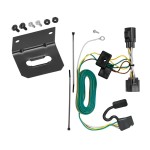 Trailer Wiring and Bracket For 07-18 Jeep Wrangler Plug & Play 4-Flat Harness