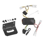 Trailer Wiring and Bracket For 07-10 Hyundai Elantra 06-09 Hyundai Sonata 09-10 KIA Optima Plug & Play 4-Flat Harness