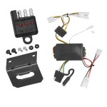 Trailer Wiring and Bracket w/ Light Tester For 07-10 Hyundai Elantra 06-09 Hyundai Sonata 09-10 KIA Optima Plug & Play 4-Flat Harness