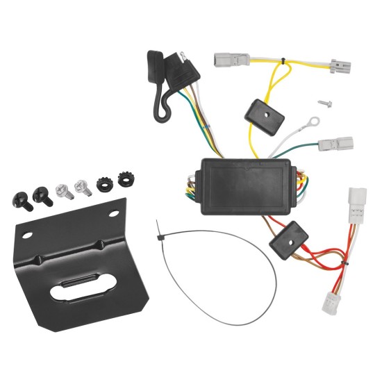 Trailer Wiring and Bracket For 03-05 Honda Accord 2 Dr. Coupe Plug & Play 4-Flat Harness