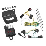 Trailer Wiring and Bracket w/ Light Tester For 08-12 Buick Enclave Chevy Malibu 09-12 Traverse Plug & Play 4-Flat Harness