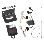 Trailer Wiring and Bracket w/ Light Tester For 11-20 KIA Optima 07-09 KIA Amanti Plug & Play 4-Flat Harness