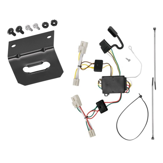 Trailer Wiring and Bracket For 11-20 KIA Optima 07-09 KIA Amanti Plug & Play 4-Flat Harness