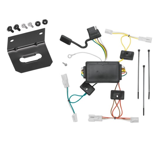 Trailer Wiring and Bracket For 03-08 Pontiac Vibe Plug & Play 4-Flat Harness