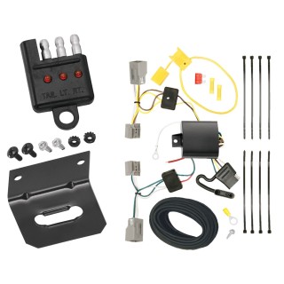 Trailer Wiring and Bracket w/ Light Tester For 10-23 Ford Mustang Plug & Play 4-Flat Harness