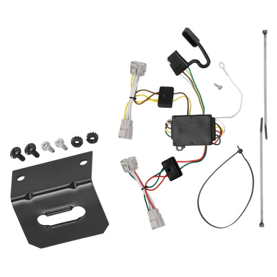 Trailer Wiring and Bracket For 09-15 Toyota Tacoma 93-98 T100 08-12 Hilux Plug & Play 4-Flat Harness