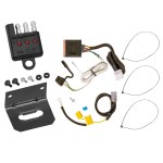 Trailer Wiring and Bracket and Light Tester For 07-13 Mitsubishi Outlander Except Sport 4-Flat Harness Plug Play