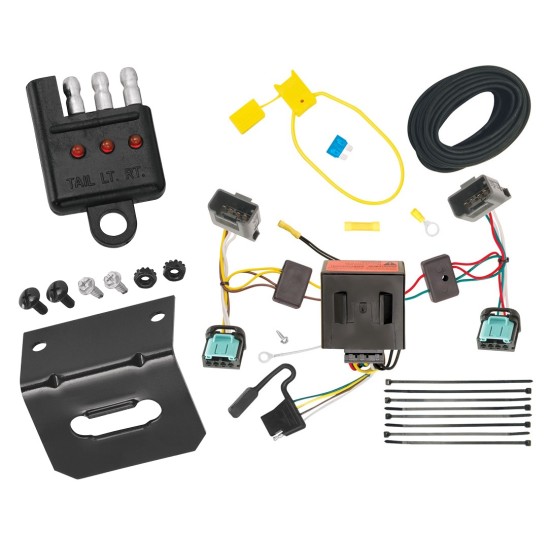 Trailer Wiring and Bracket w/ Light Tester For 07-10 VW Volkswagen Passat Plug & Play 4-Flat Harness