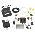 Trailer Wiring and Bracket w/ Light Tester For 12-19 FIAT 500 Plug & Play 4-Flat Harness