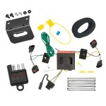 Trailer Wiring and Bracket w/ Light Tester For 08-17 Jeep Patriot 08-10 Chrysler Town & Country Dodge Grand Caravan 08-12 Caliber 11-13 Durango Plug & Play 4-Flat Harness