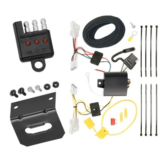 Trailer Wiring and Bracket w/ Light Tester For 10-14 Hyundai Sonata Plug & Play 4-Flat Harness