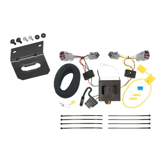 Trailer Wiring and Bracket For 13-18 Hyundai Santa Fe Plug & Play 4-Flat Harness